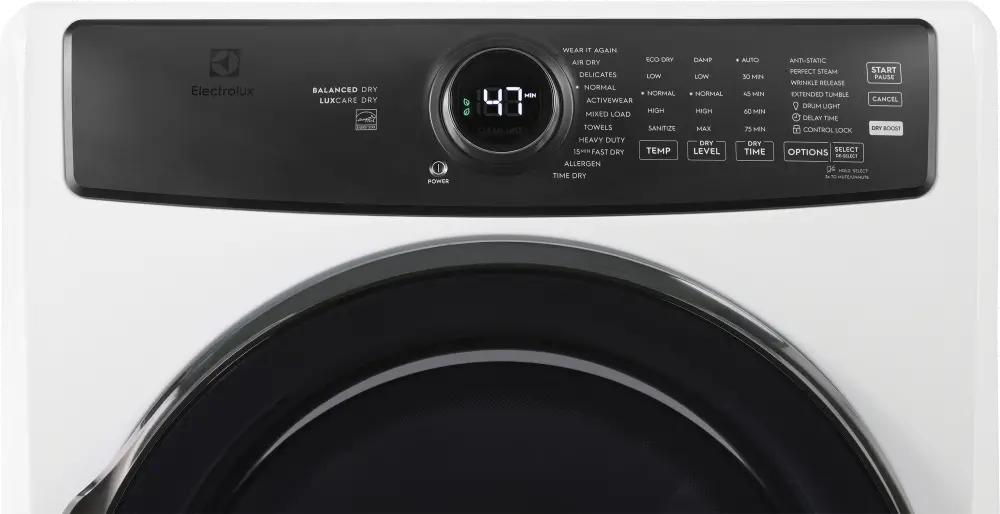 ELFG7738AW Electrolux 8 Cu Ft Gas Dryer - White-4