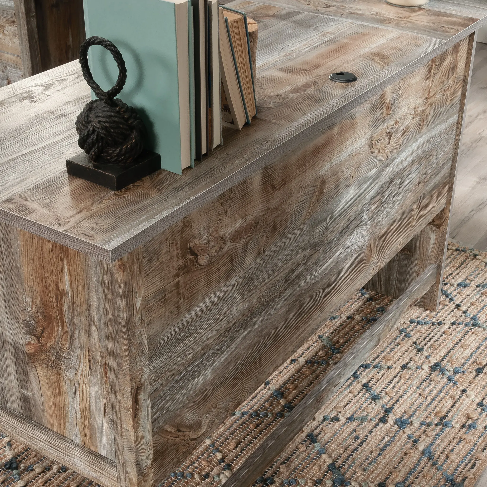 Granite Trace Natural L-Shaped Desk-14