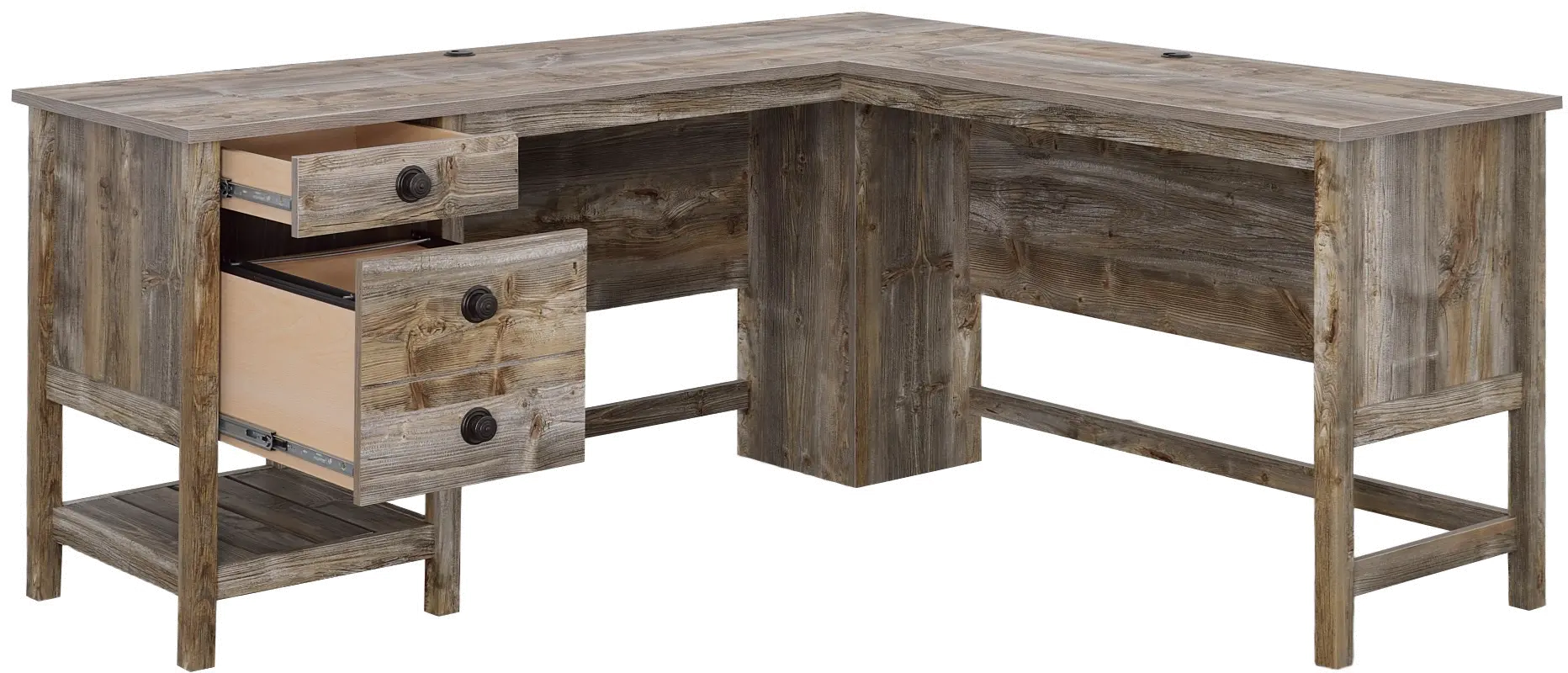 Granite Trace Natural L-Shaped Desk-4