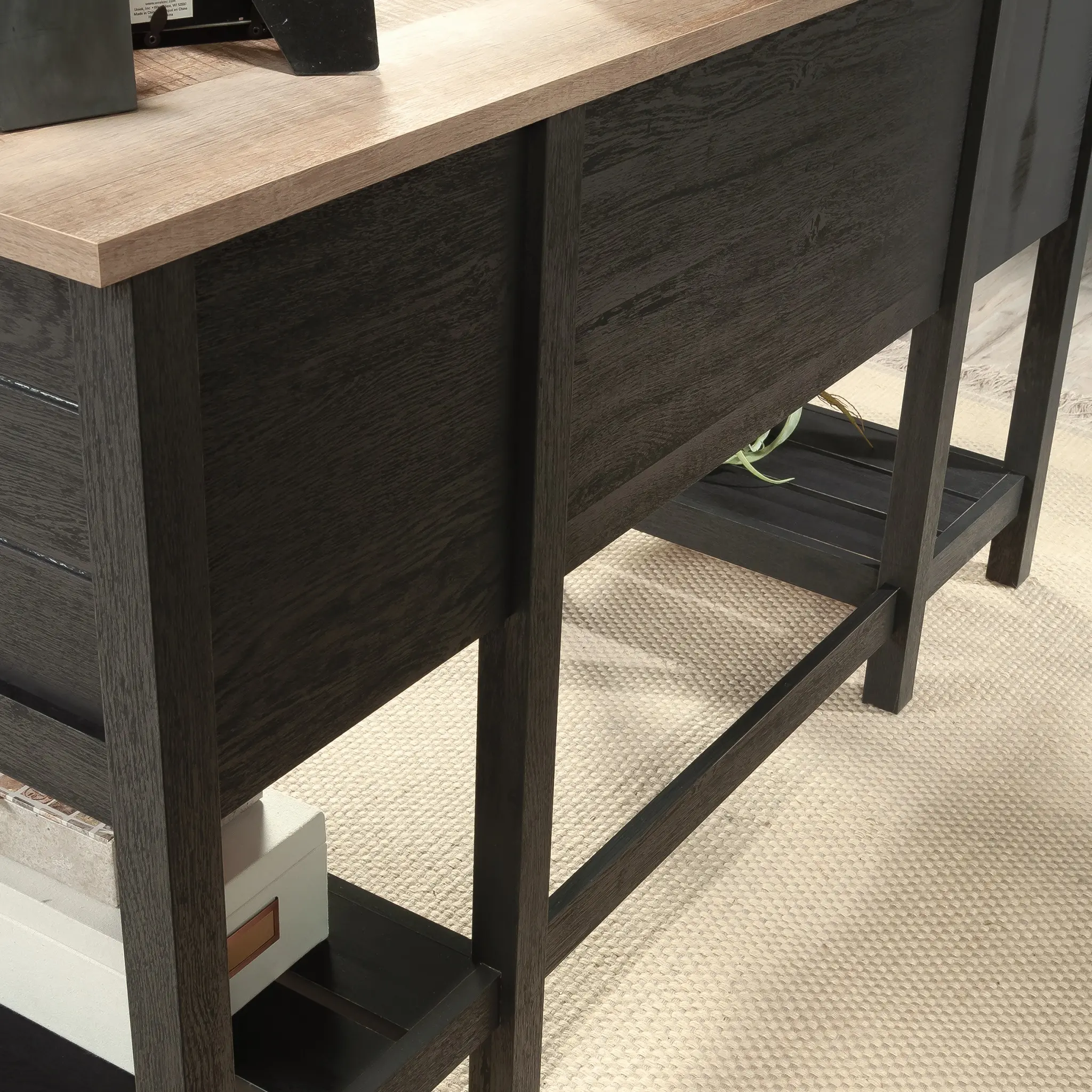 Raven Oak Black Student Desk-11