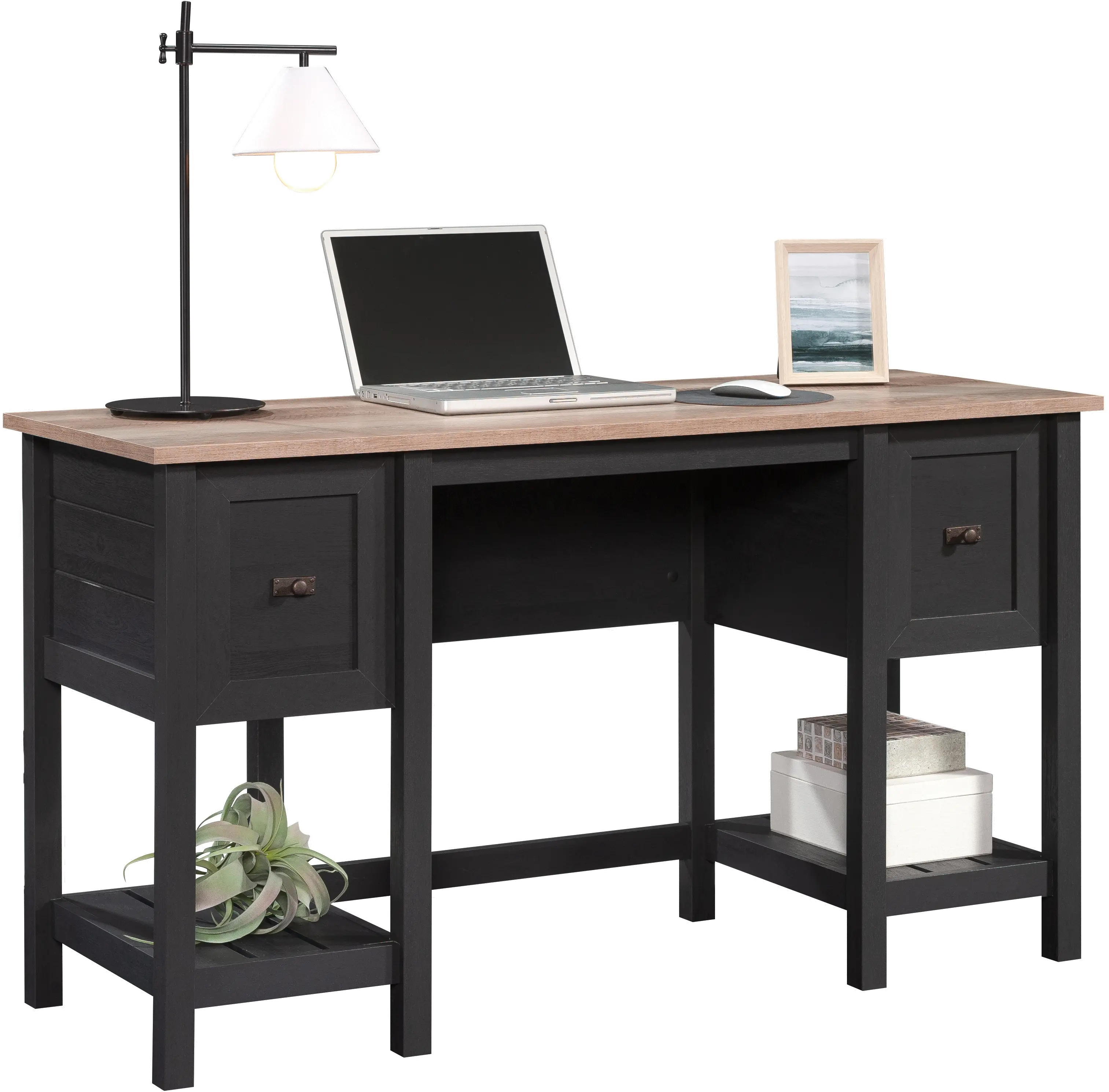 Raven Oak Black Student Desk-4