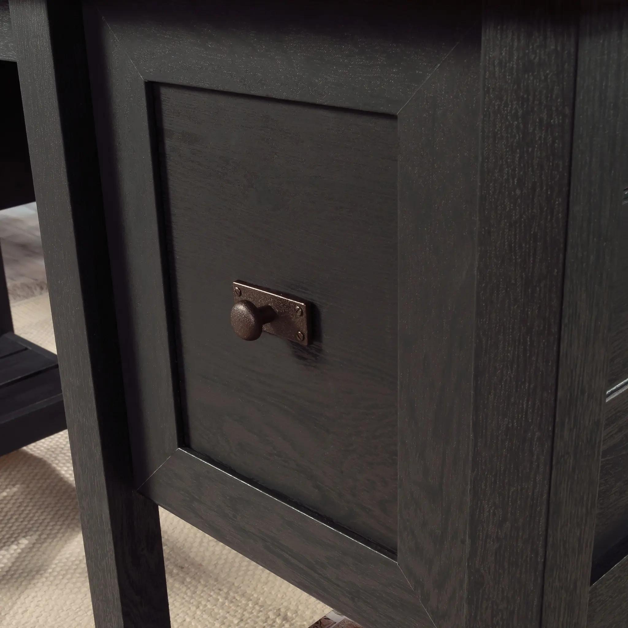 Raven Oak Black Student Desk-8