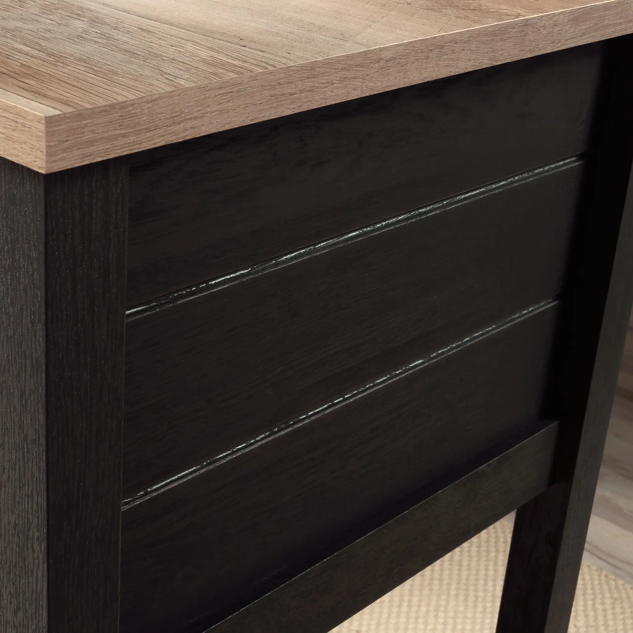 Raven Oak Black Student Desk-9