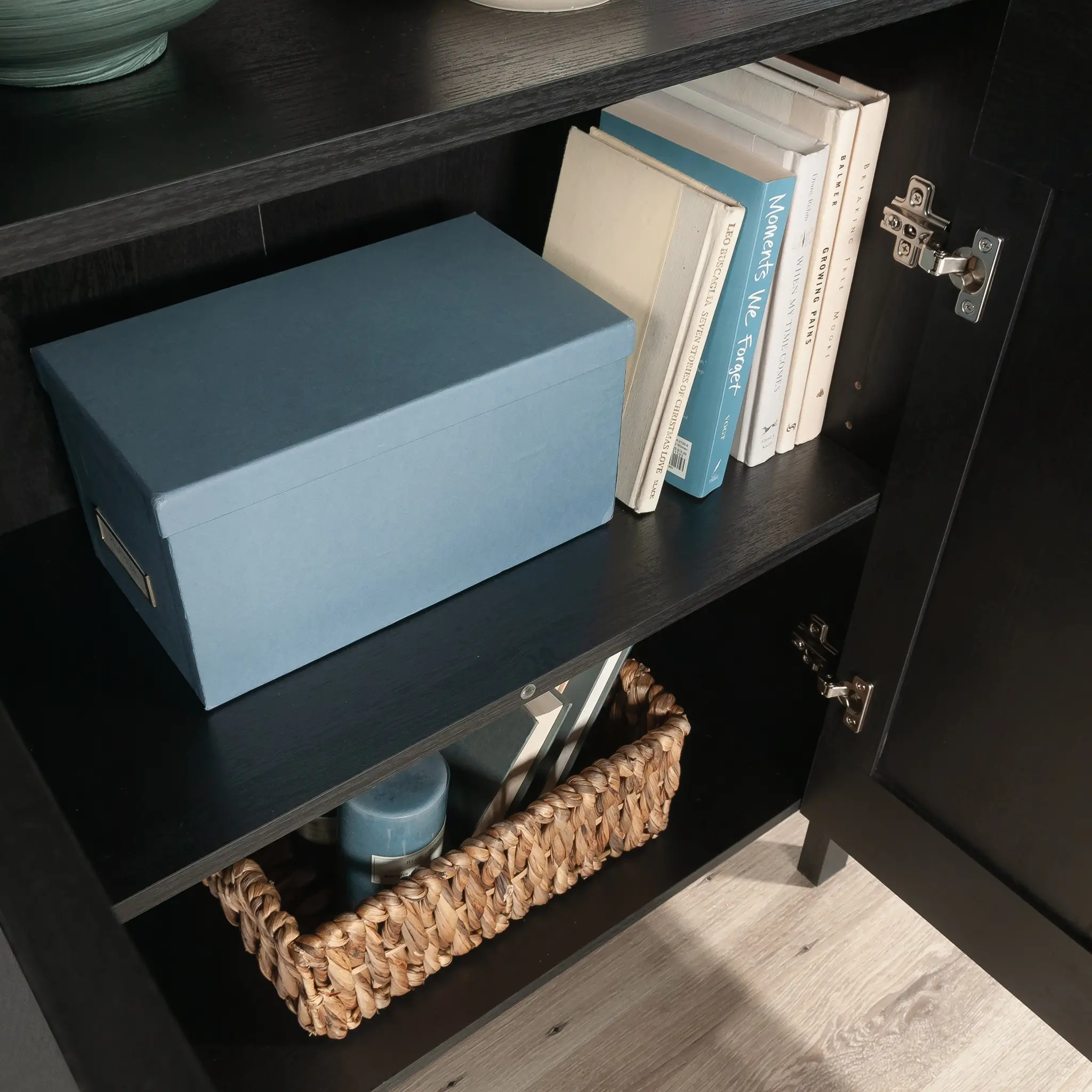 Raven Oak Black Bookcase-10