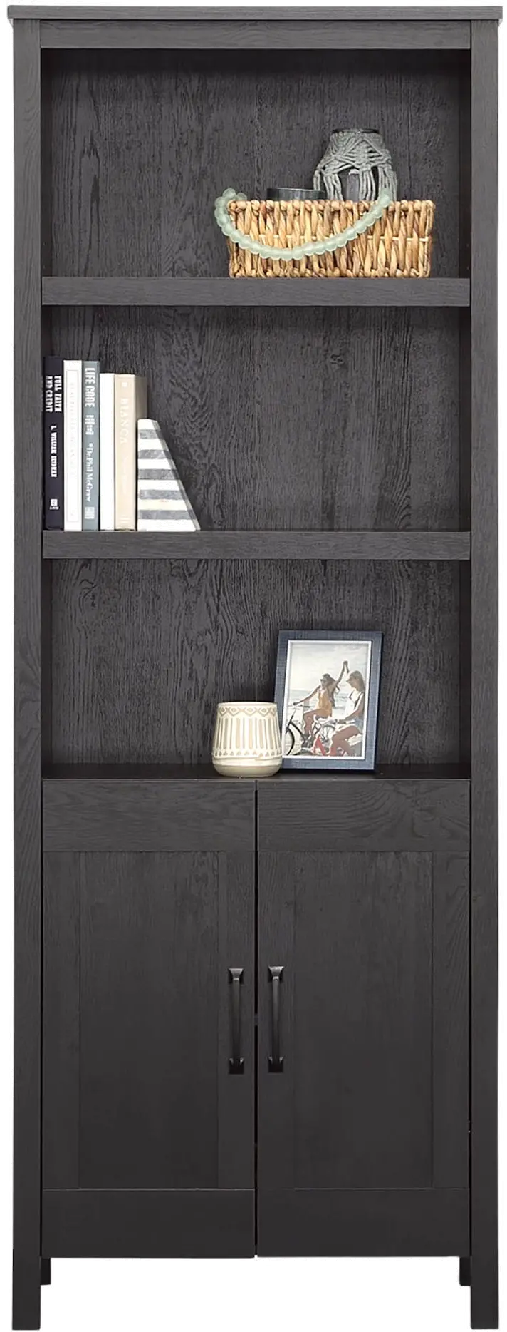 Raven Oak Black Bookcase-4