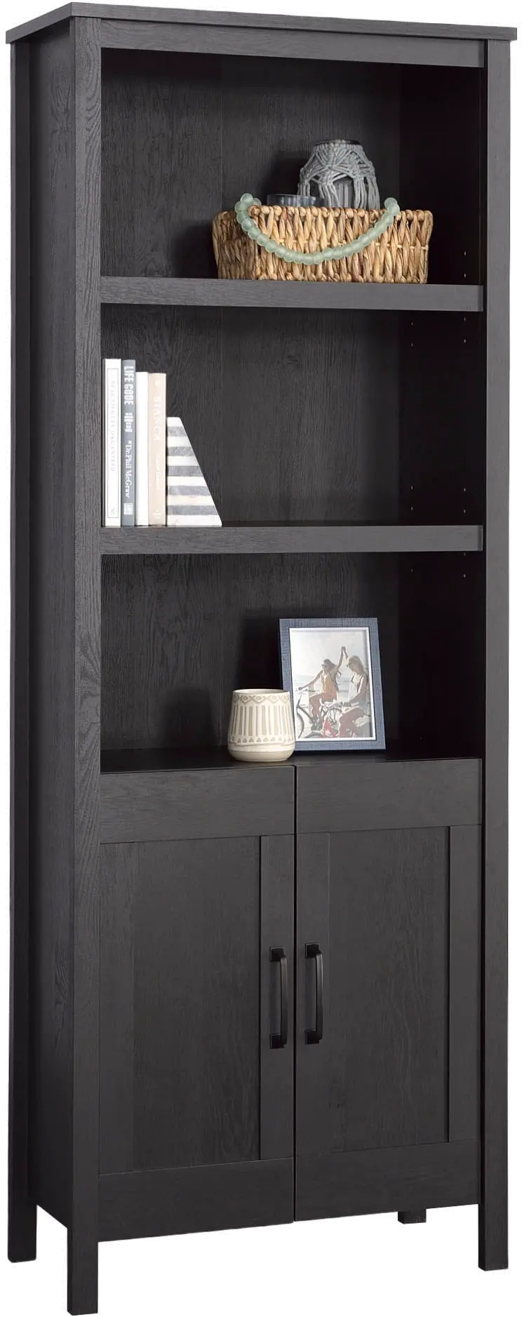Raven Oak Black Bookcase-7
