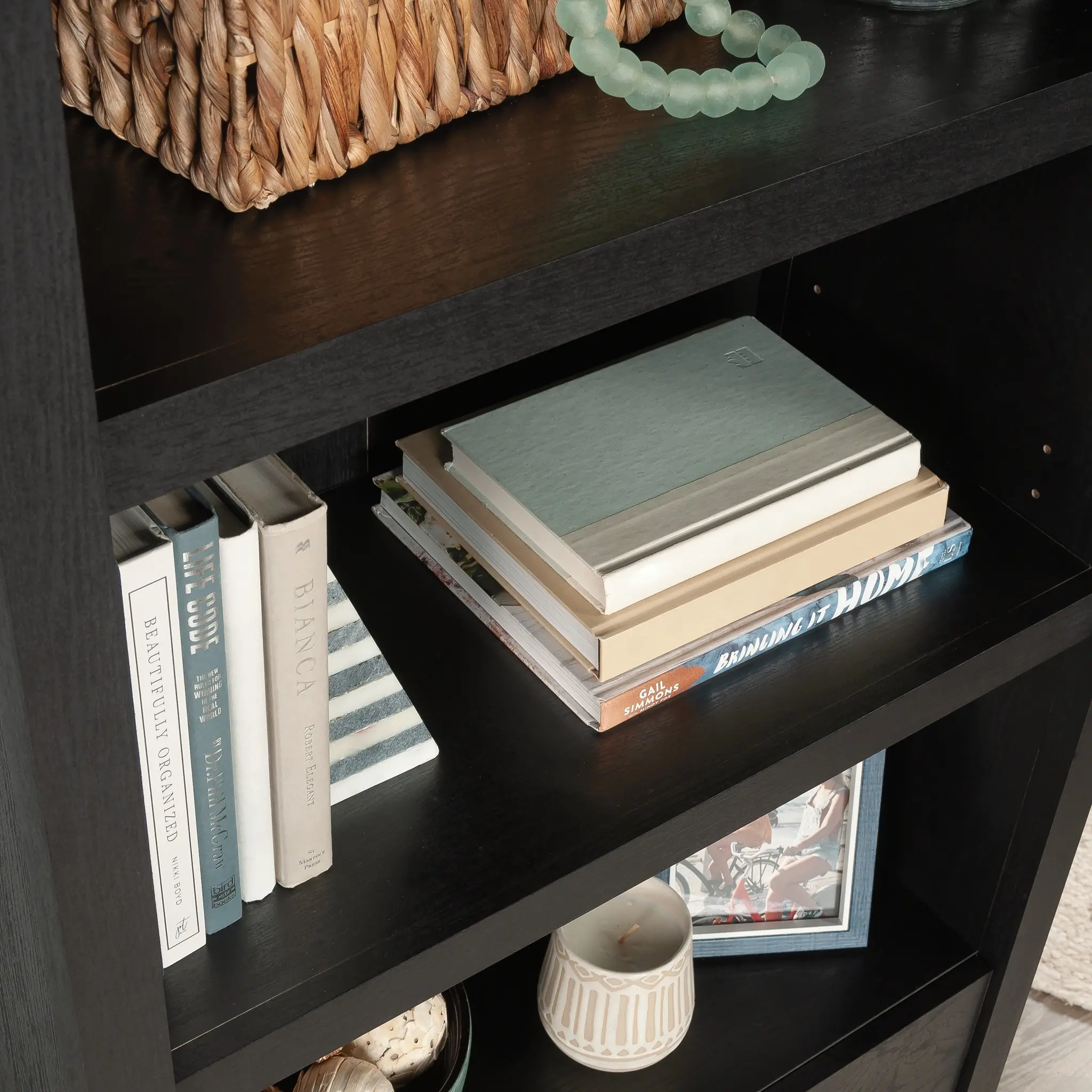 Raven Oak Black Bookcase-8