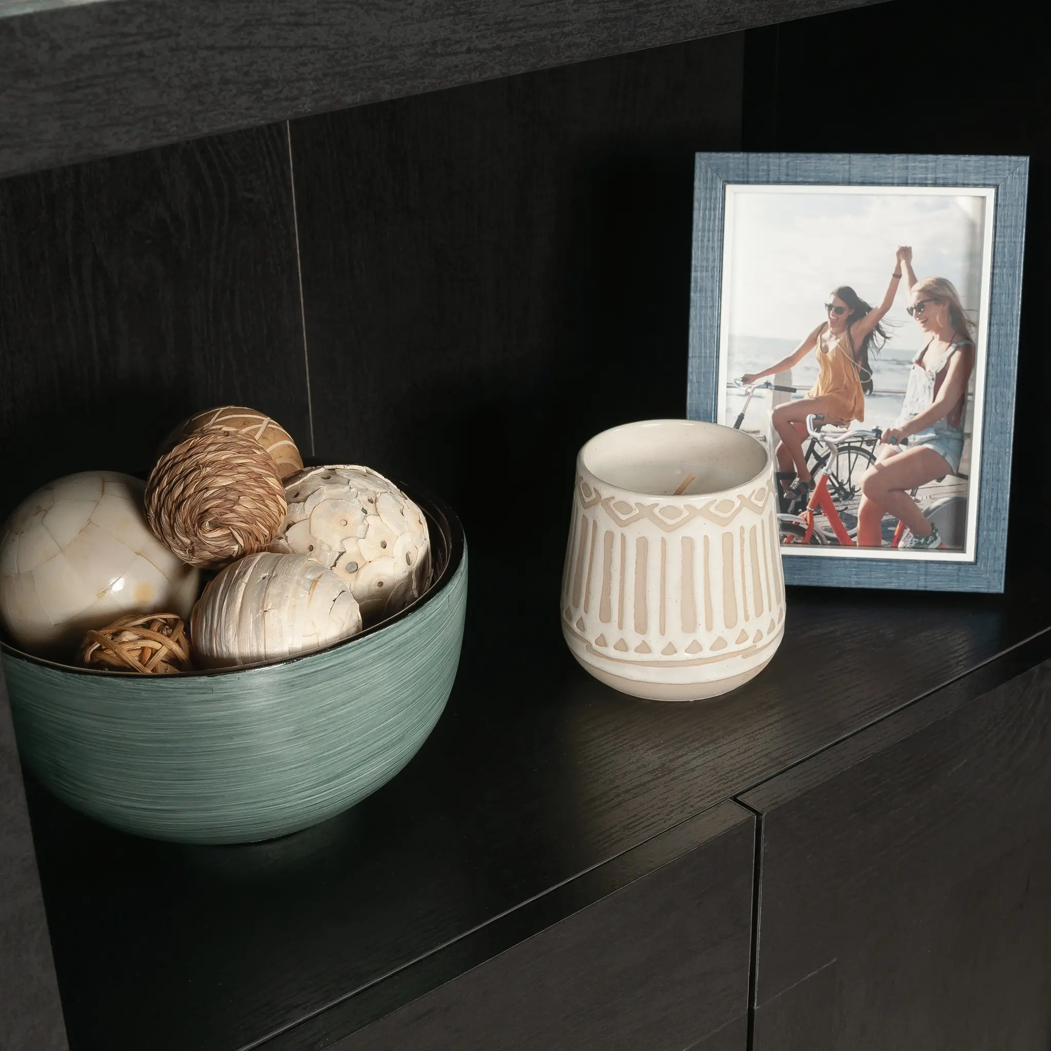 Raven Oak Black Bookcase-9