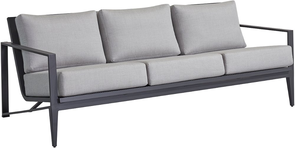 Aragon Blue and Gray Patio Sofa