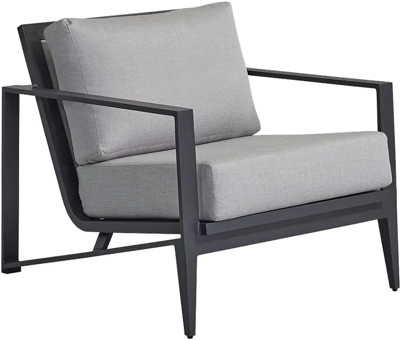 Aragon Blue and Gray Patio Lounge Chair