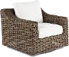 Carter Brown and Beige Motion Lounge Patio Chair