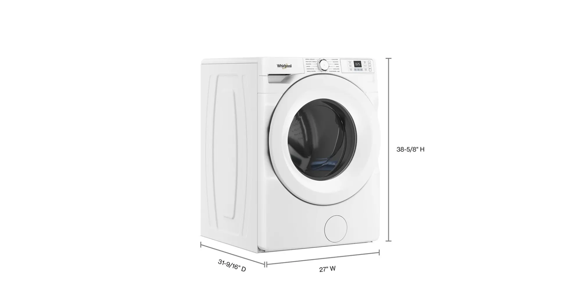 Whirlpool 4.5 Cu Ft Front Load Washer - White | RC Willey