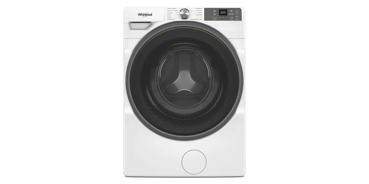 WFW5720RW Whirlpool 4.5 Cu Ft Smart Front Load Washer with FreshFlow™ Vent System - White-1