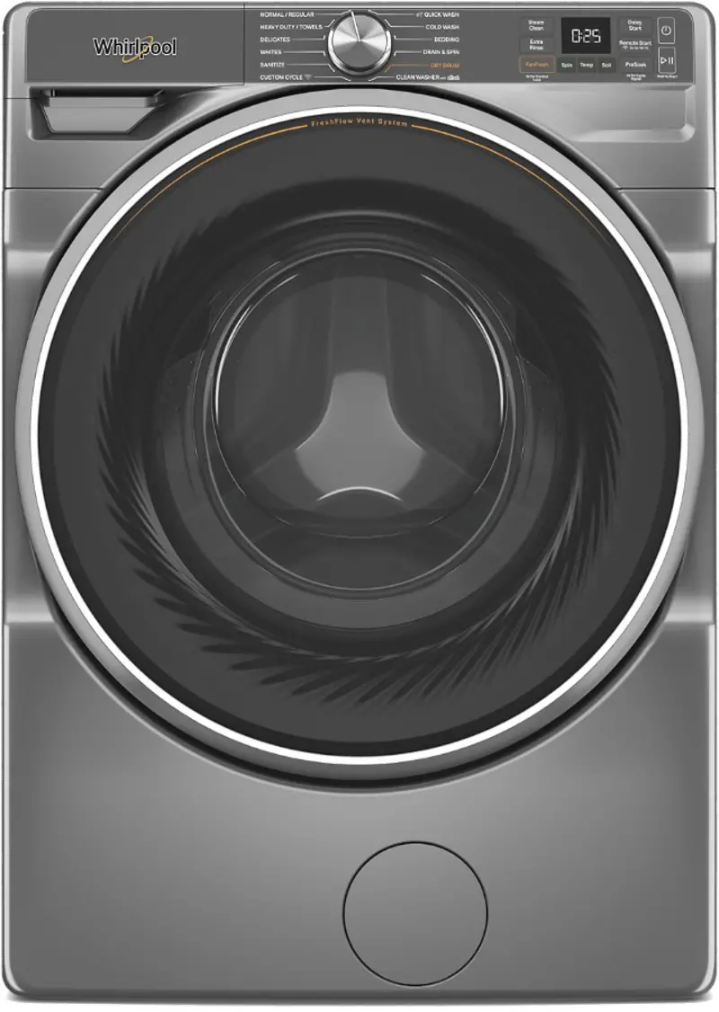 Whirlpool 5.0 Cu Ft Front Load Washer with FreshFlow™ - Radiant Silver