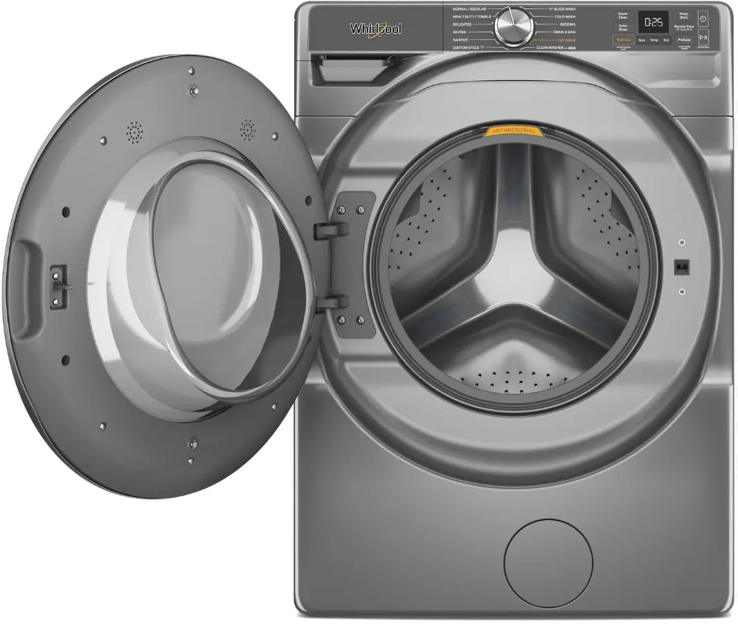 WFW6720RR Whirlpool 5.0 Cu Ft Front Load Washer with FreshFlow™ - Radiant Silver-5