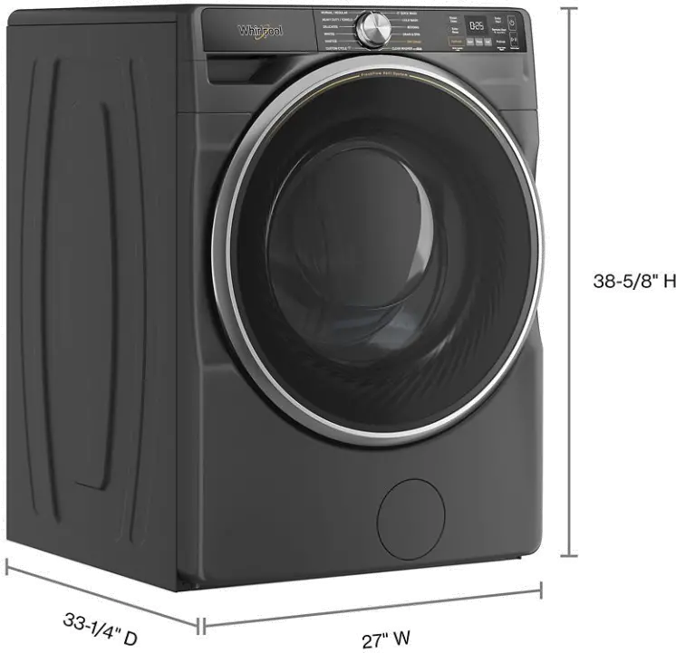 WFW6720RU Whirlpool 5.0 Cu Ft Front Load Washer with FreshFlow™ - Volcano Black-3