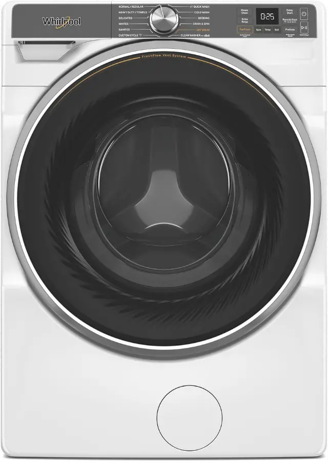WFW6720RW Whirlpool 5.0 Cu Ft Front Load Washer with FreshFlow™ - White-1