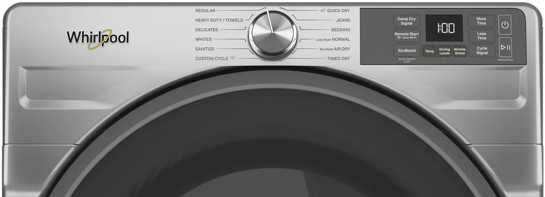 WED5720RR Whirlpool 7.4 Cu Ft Smart Electric Dryer - Radiant Silver-5