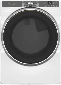 WGD6720RW Whirlpool 7.4 Cu Ft Smart Gas Dryer with Steam - White