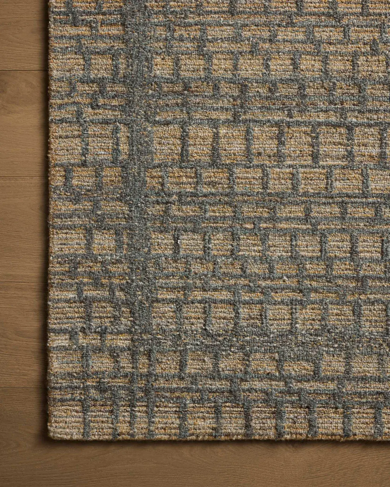 ELA-O5/WHEAT/CHARCOAL/7.9X9.9 Elias 8 x 10 Wheat Charcoal Area Rug-3
