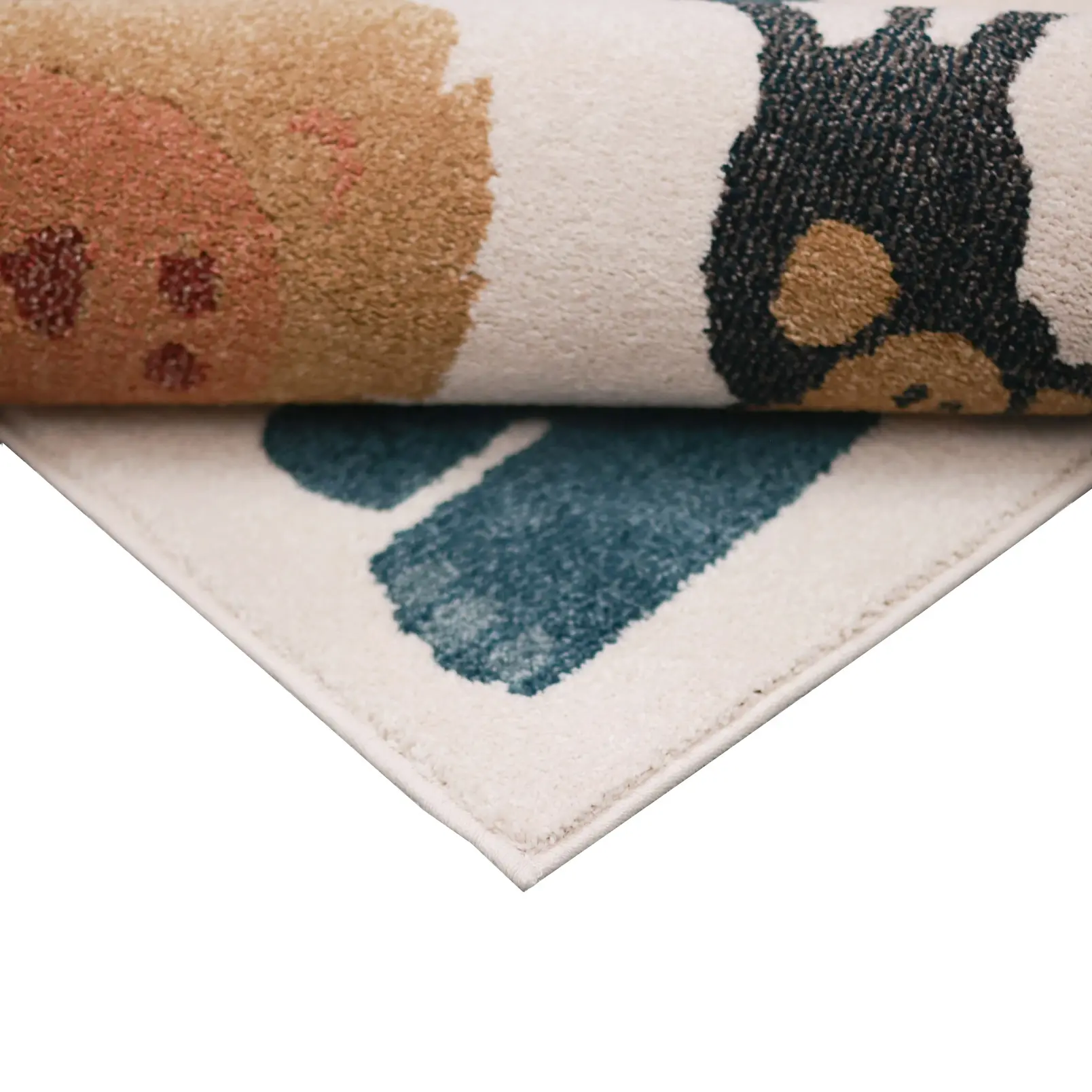 483901/5X7-PLYROOM/IV/MULT-RUG Playroom 5 x 7 Safari Ivory and Multicolor Striped Area Rug-3