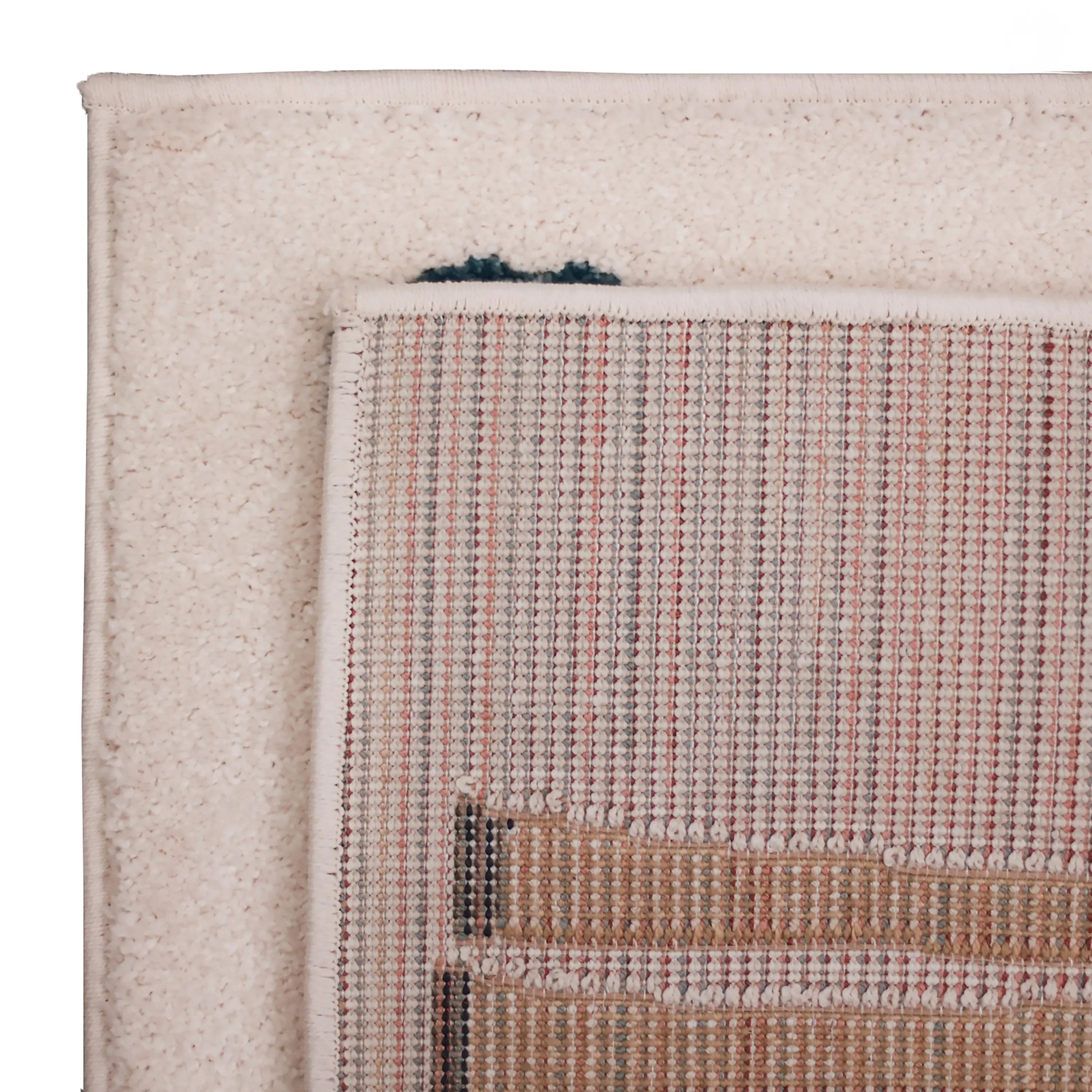 483901/5X7-PLYROOM/IV/MULT-RUG Playroom 5 x 7 Safari Ivory and Multicolor Striped Area Rug-4