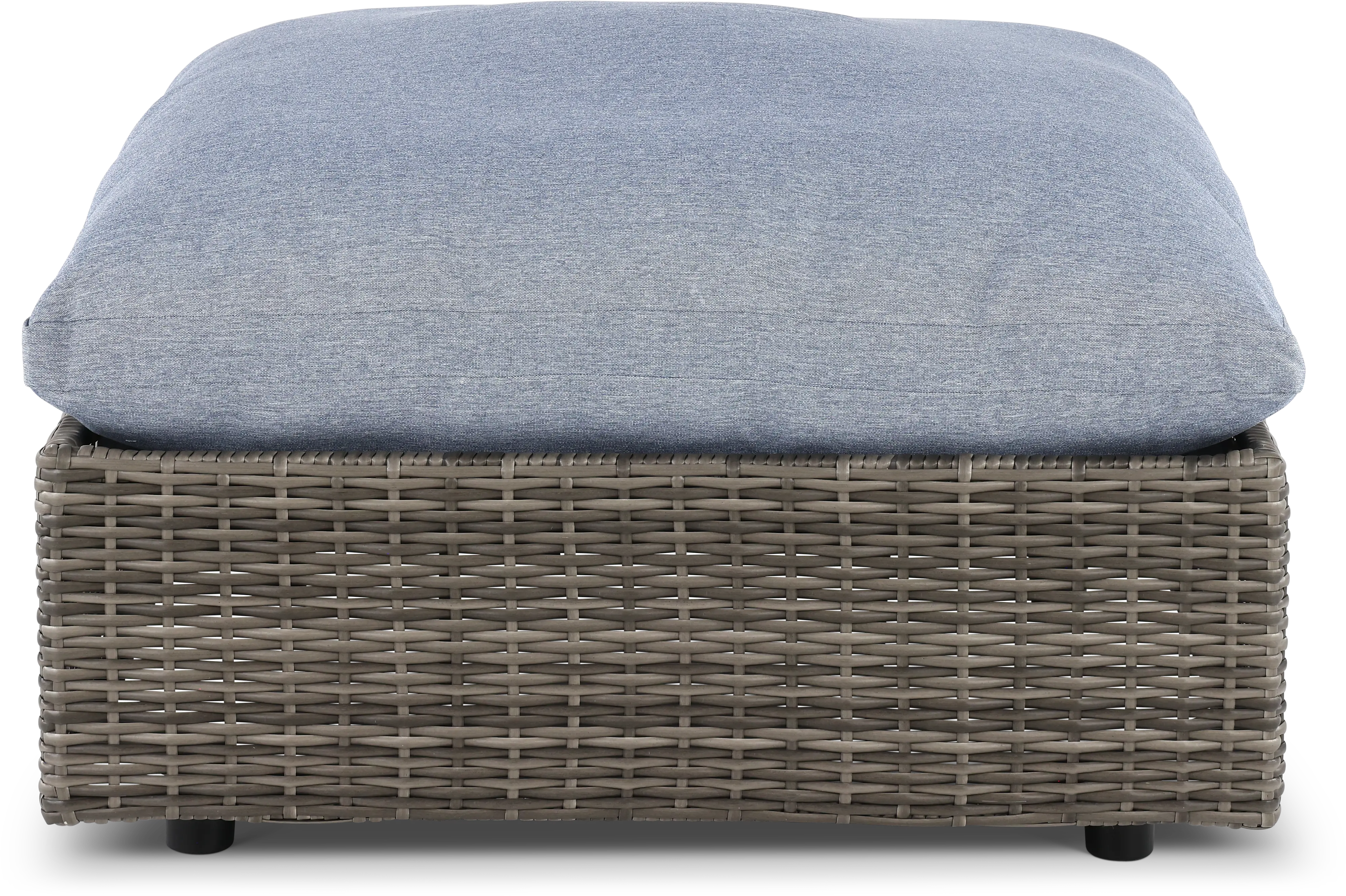 Cirrus Brown and Blue Patio Ottoman-1