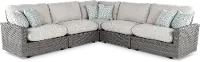 St. Thomas Brown and Beige 5-Piece Patio Sectional