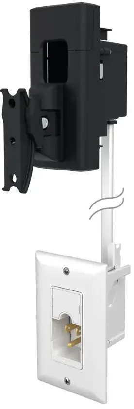 WSWM3IWP-B1 SANUS Tilt & Swivel Speaker Wall Mount and Power Kit-1