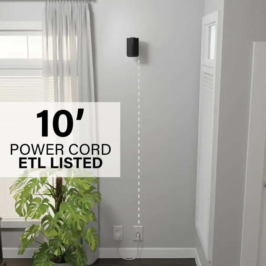 WSWM3IWP-B1 SANUS Tilt & Swivel Speaker Wall Mount and Power Kit-7