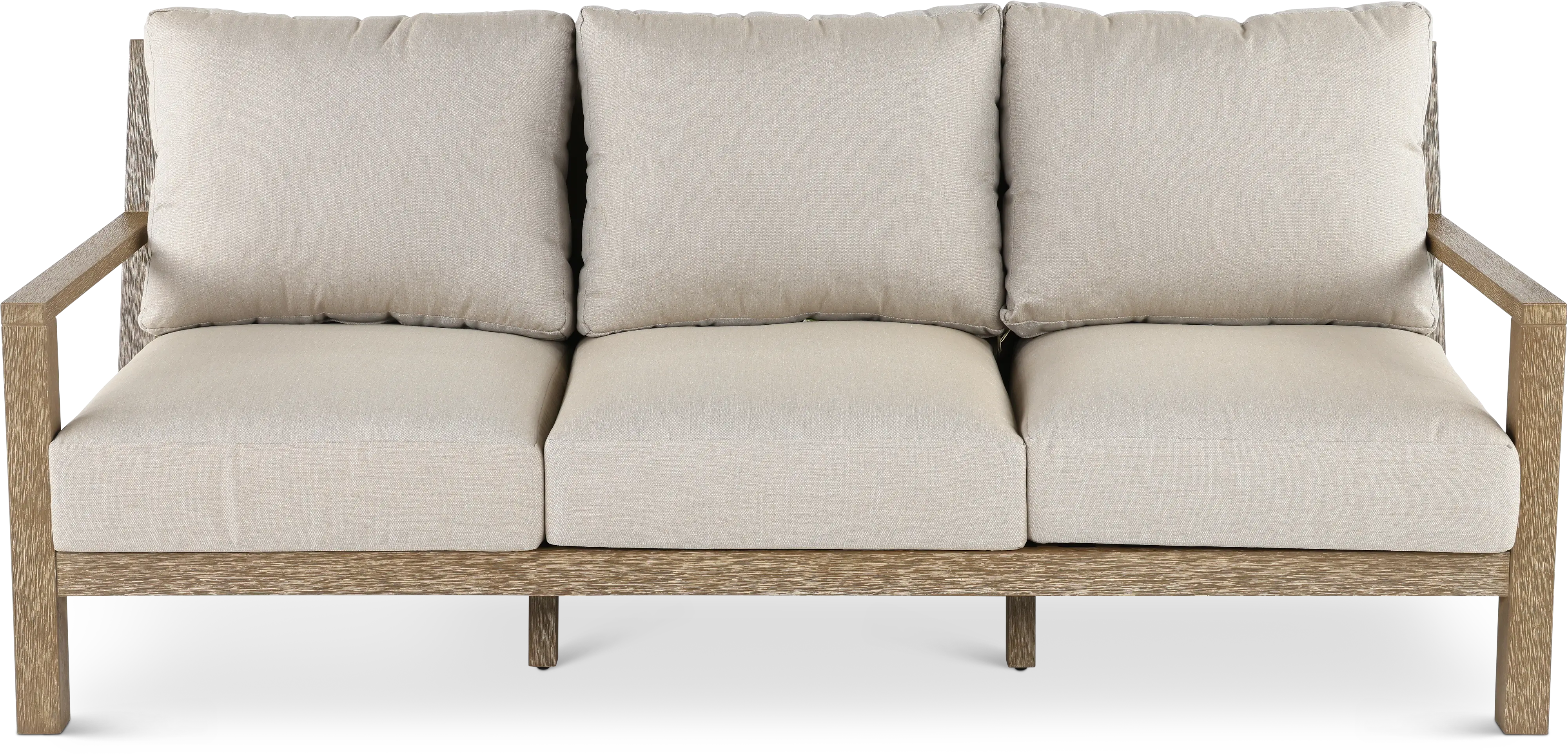 Palm Beach Natural and Beige Patio Sofa-1