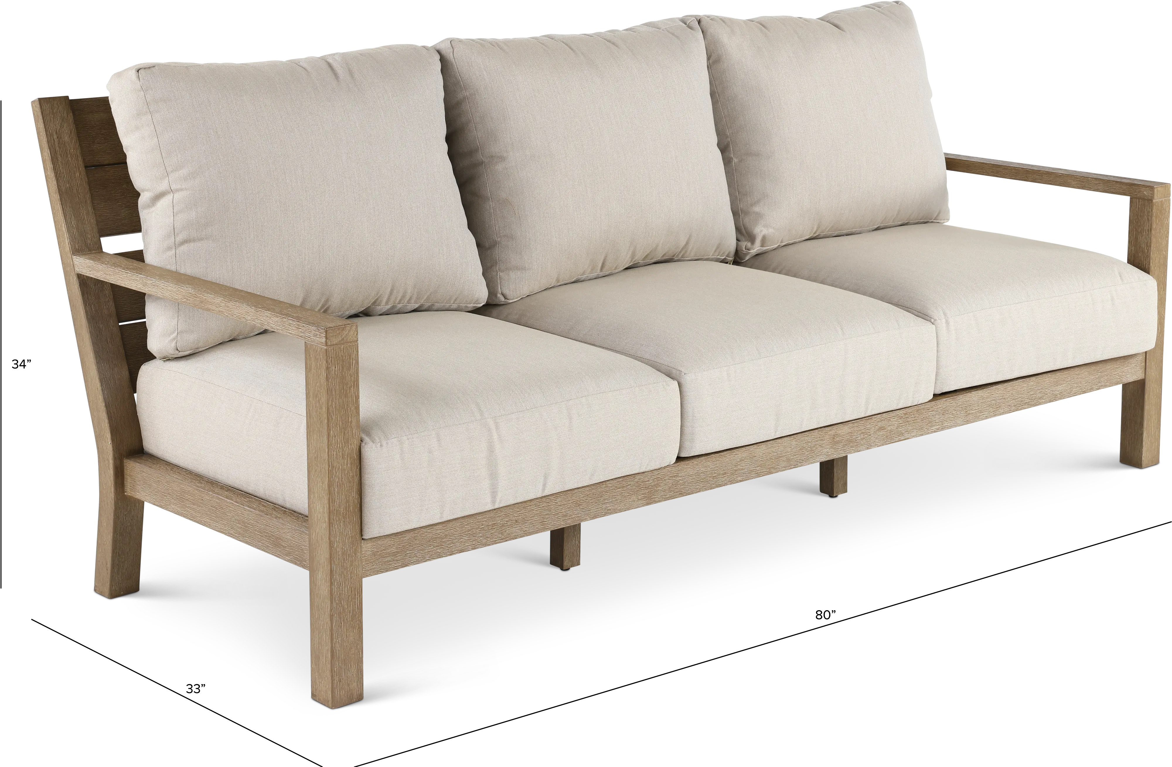 Palm Beach Natural and Beige Patio Sofa-3