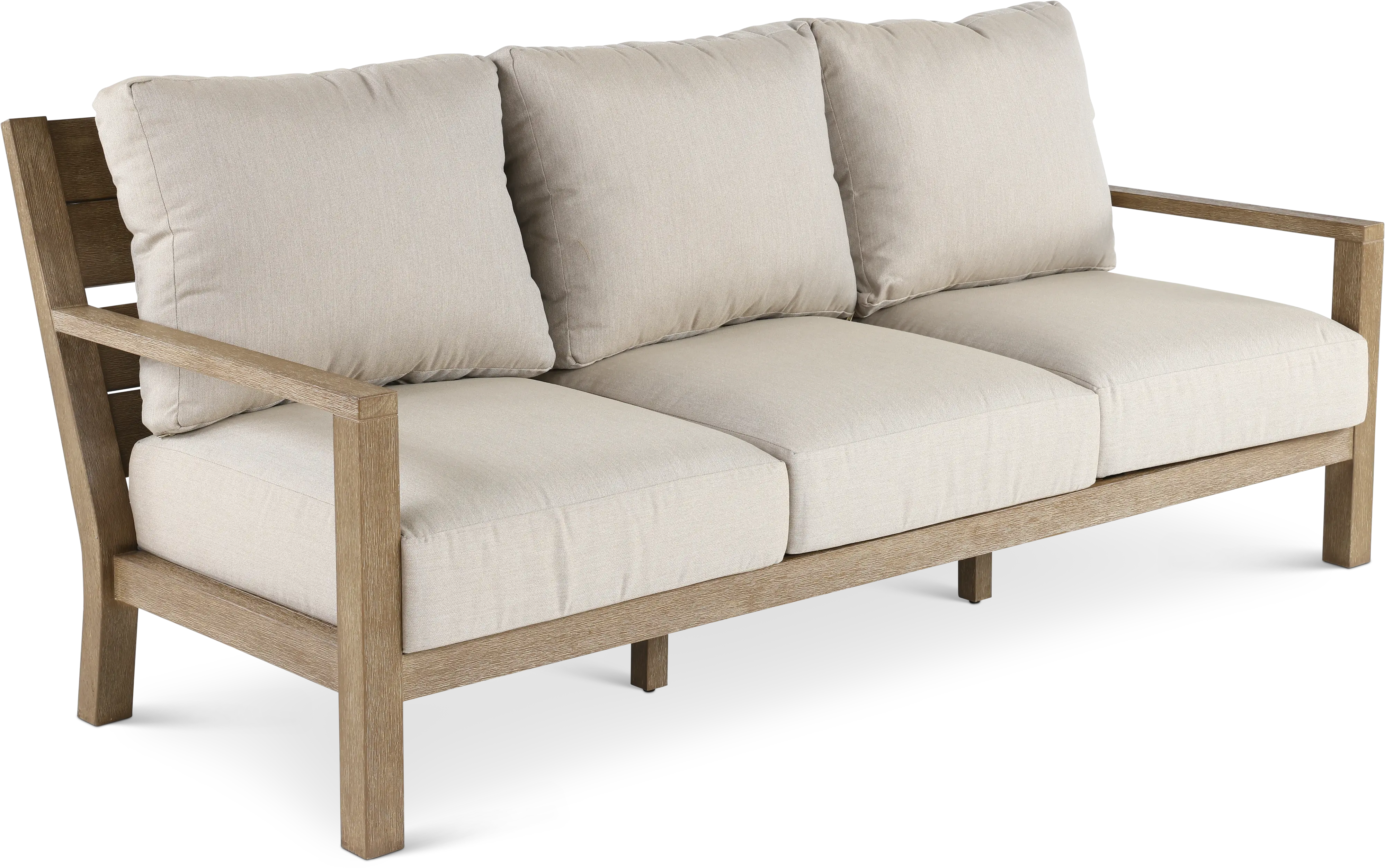 Palm Beach Natural and Beige Patio Sofa-4