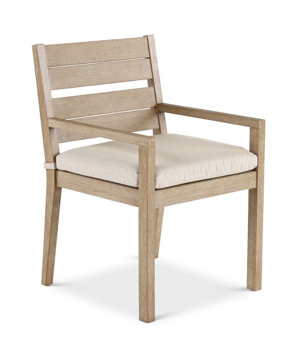 Palm Beach Natural and Beige Patio Dining Chair
