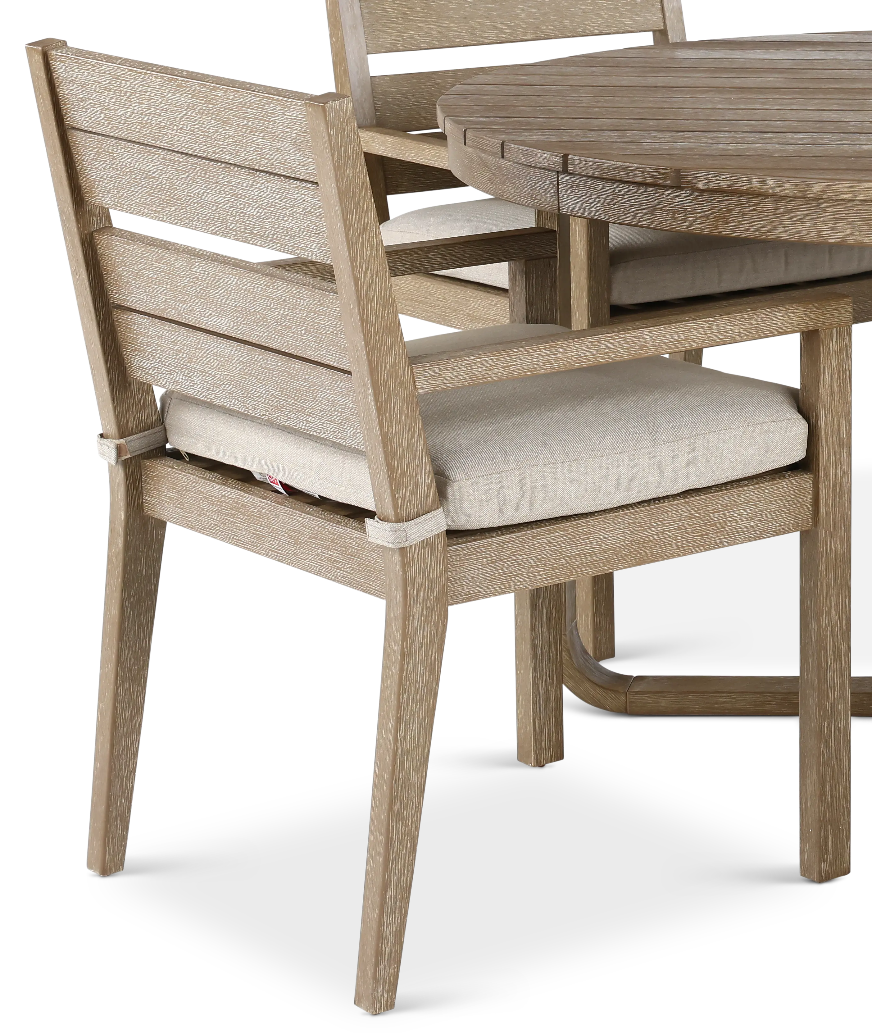 Palm Beach 5 Piece Natural and Beige Patio Dining Set-5