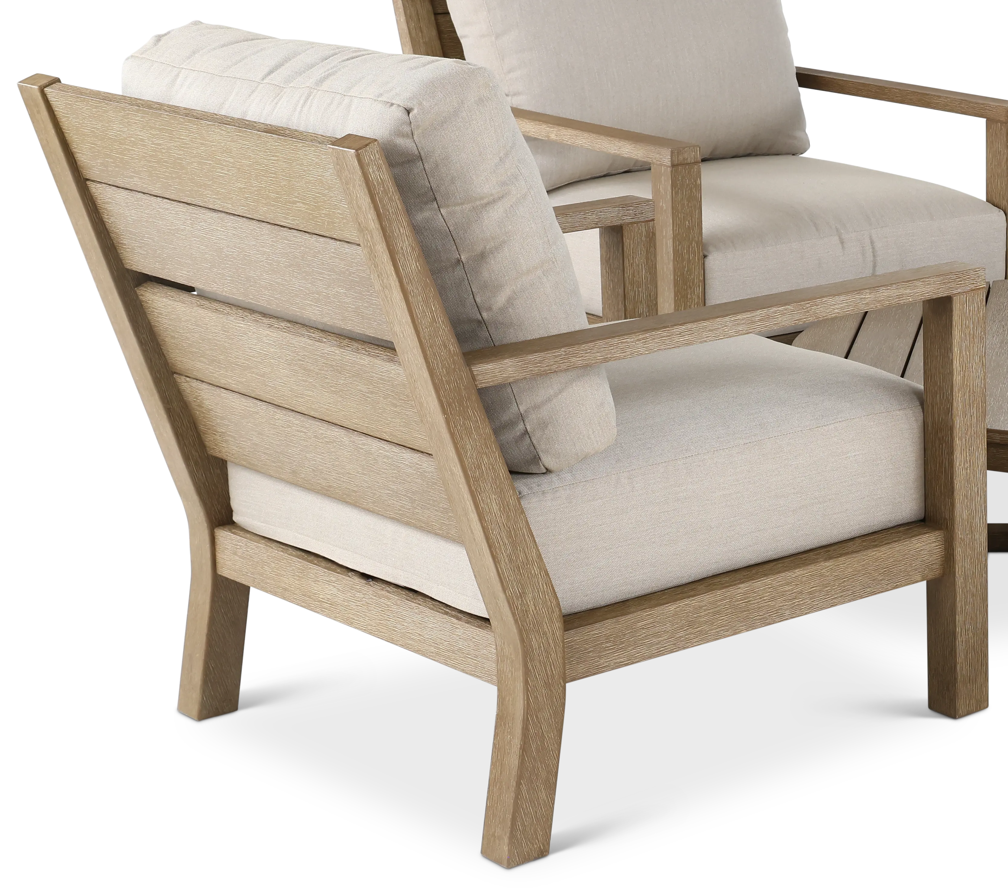 Palm Beach 5 Piece Natural and Beige Patio Seating Set-6