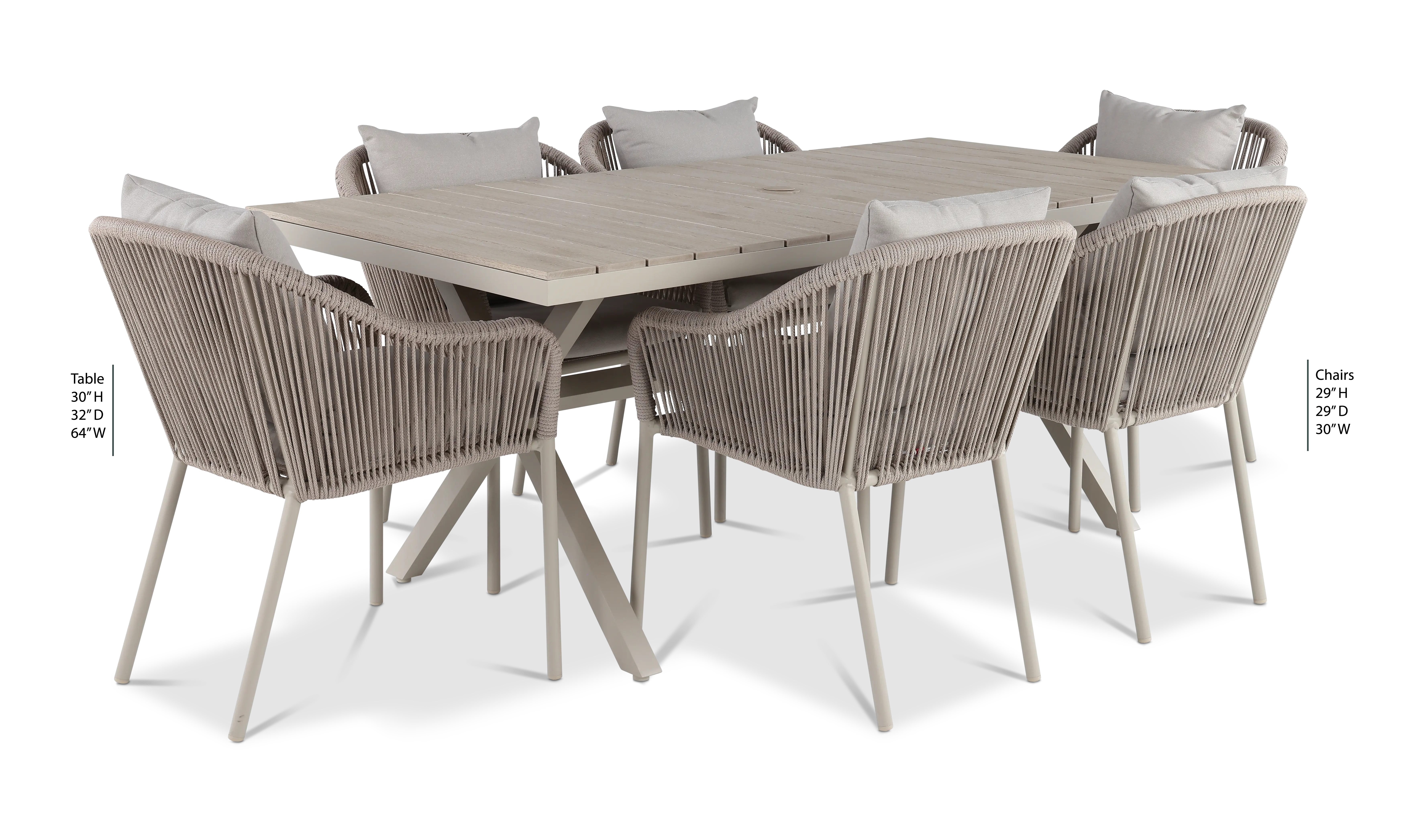 Josephine Natural 7-Piece Dining Set-3