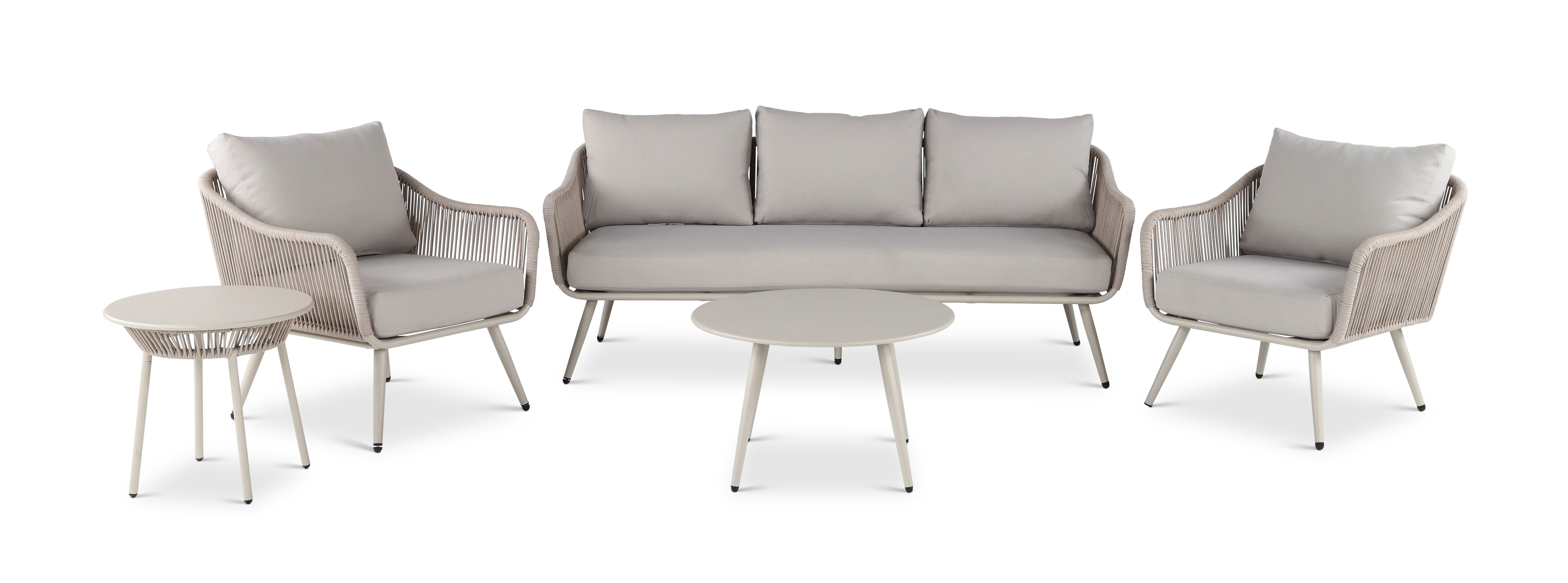 Josephine 5 Piece Natural Patio Seating Set-1