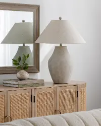 ARS-001 Amaryllis Gray Accent Table Lamp