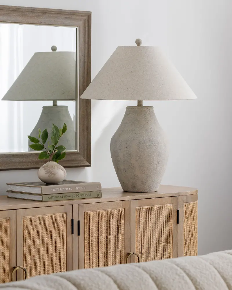 Amaryllis Gray Accent Table Lamp