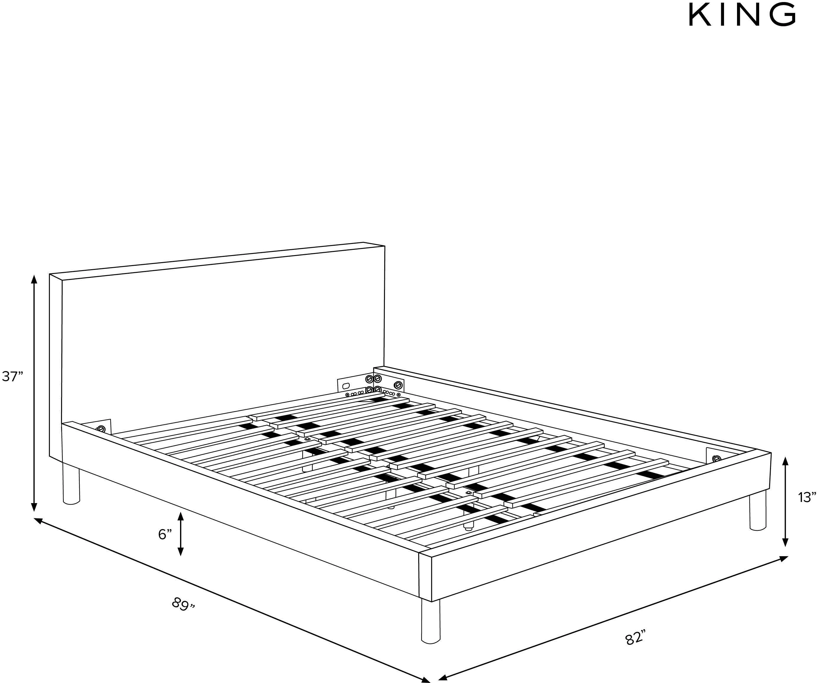 2473BEDNATDRVLVOLV Armour Olive Velvet Platform King Bed-5