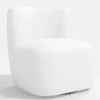 20-10VLVWHT Neko Velvet White Swivel Chair