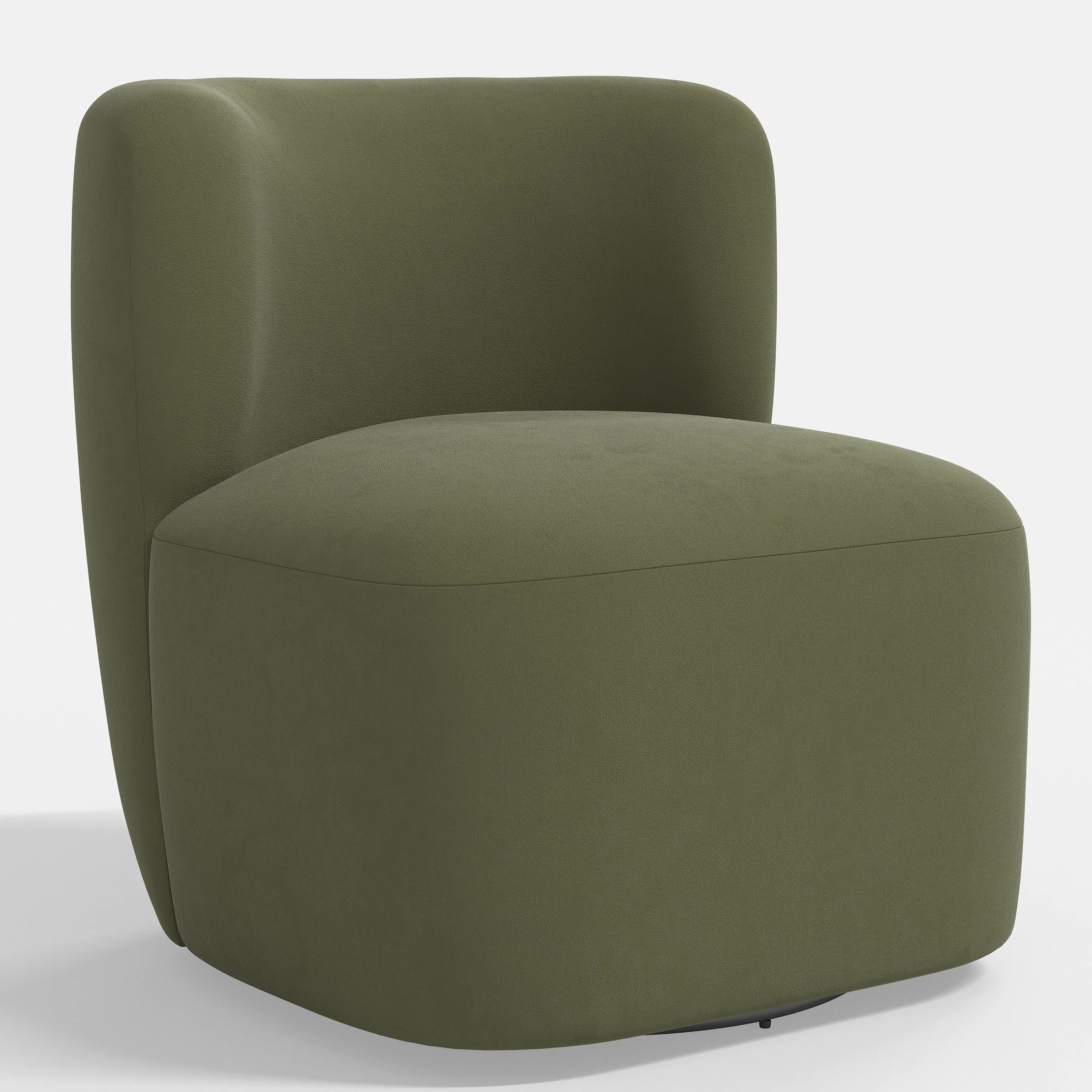 20-10DRVLVOLV Neko Velvet Olive Swivel Chair-1