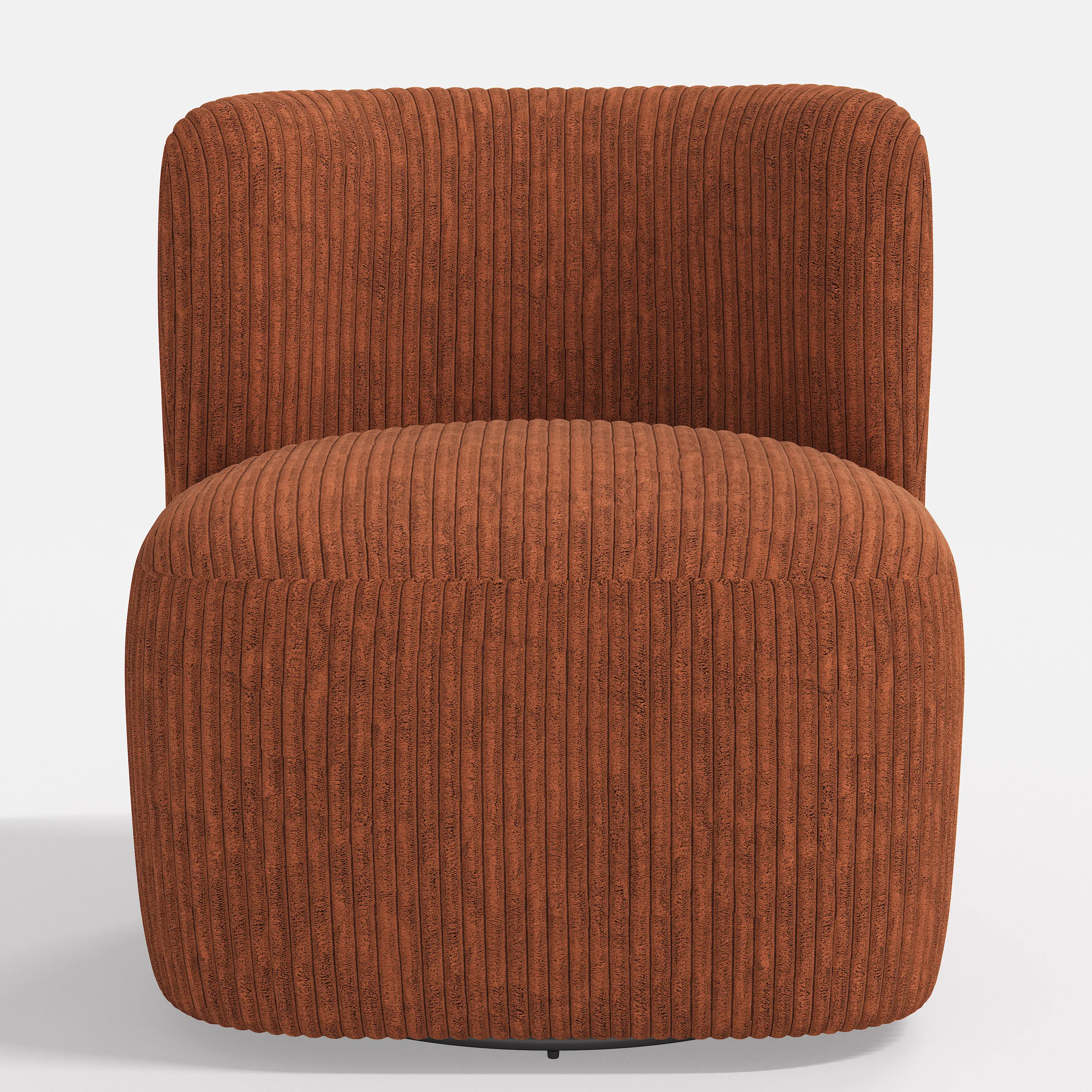 20-10CRVLRST Neko Corded Velvet Rust Swivel Chair-2