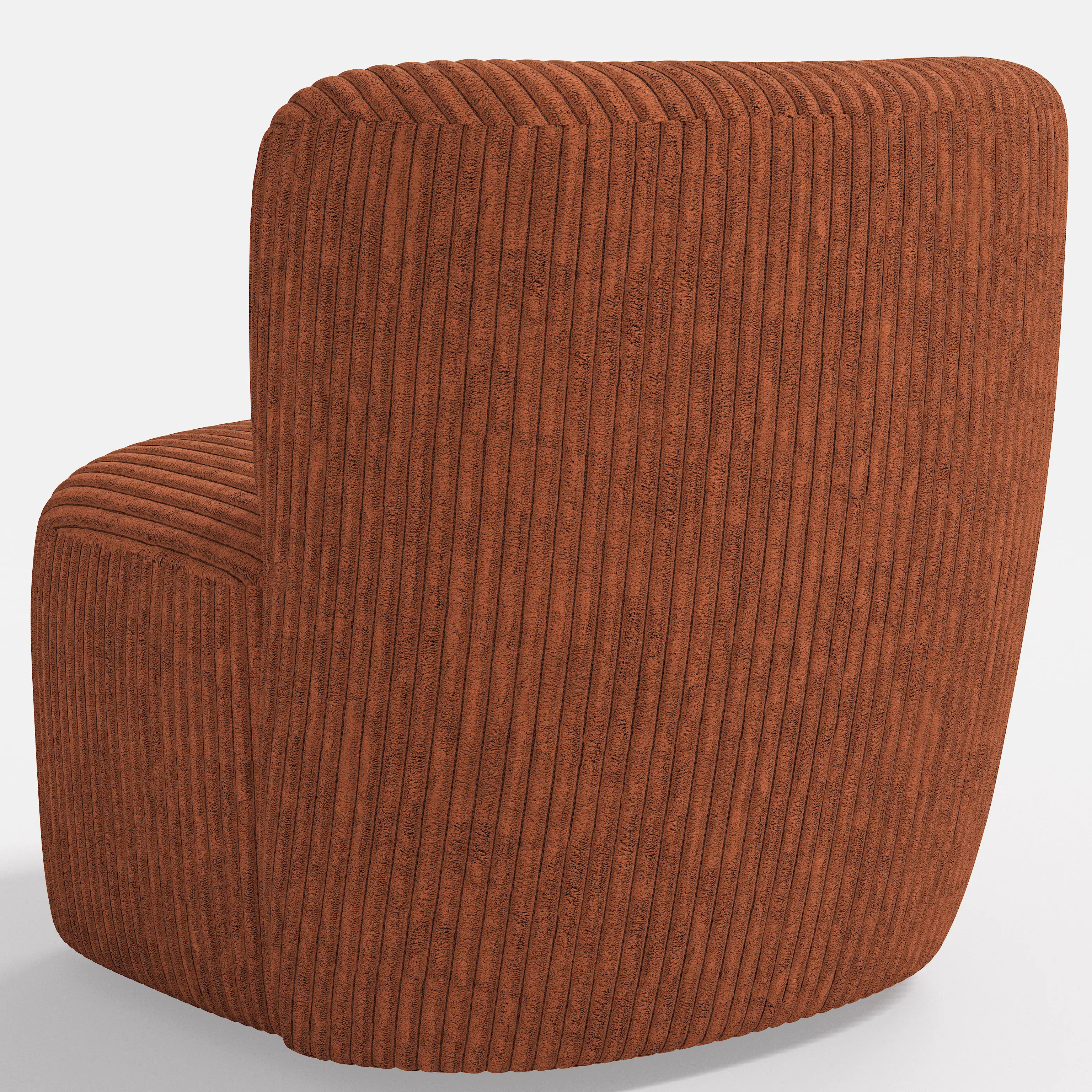 20-10CRVLRST Neko Corded Velvet Rust Swivel Chair-3