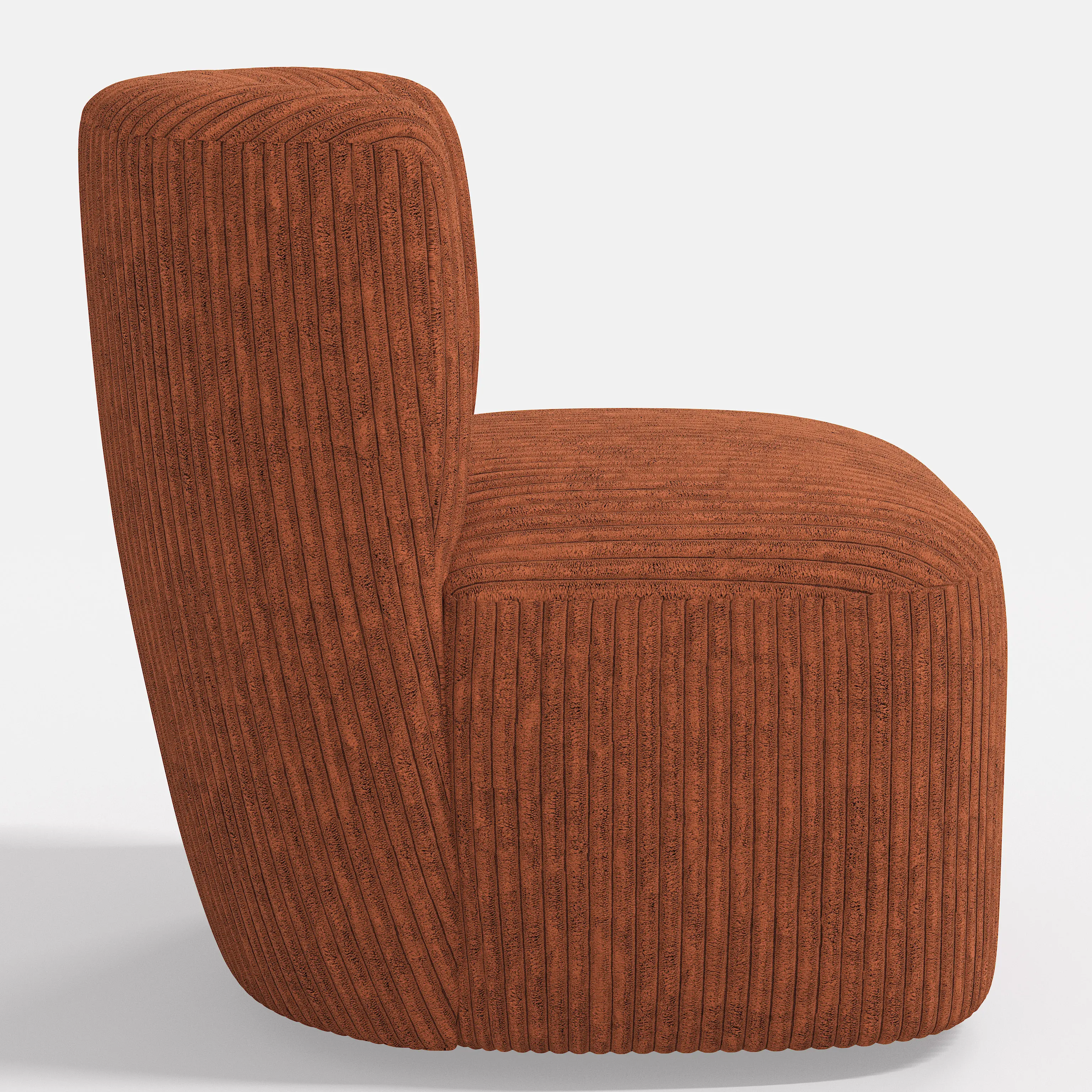 20-10CRVLRST Neko Corded Velvet Rust Swivel Chair-4