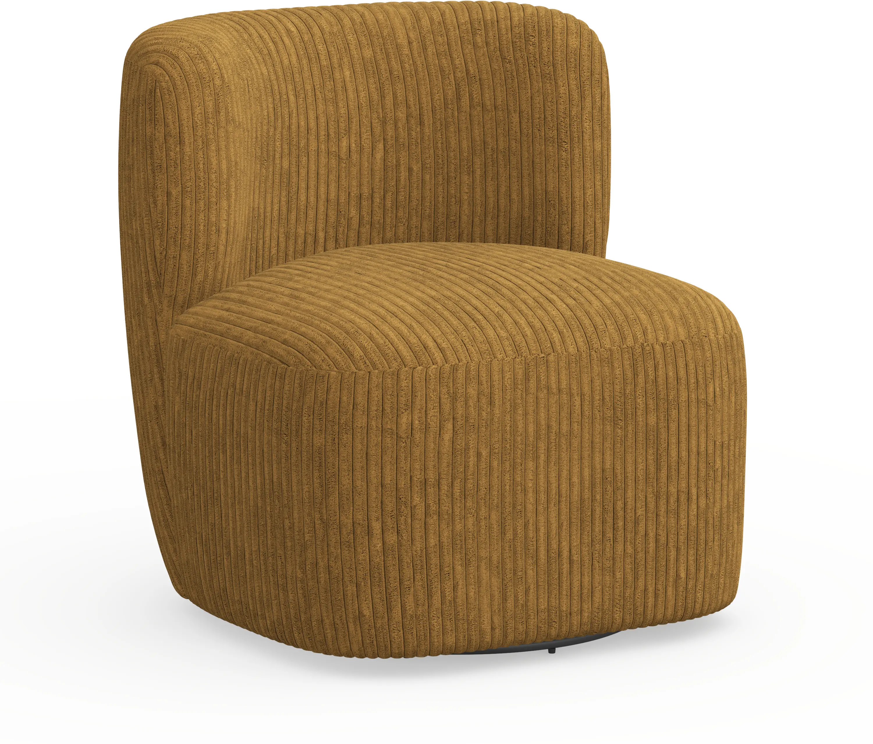 20-10CRVLAMB Neko Corded Velvet Amber Swivel Chair-1