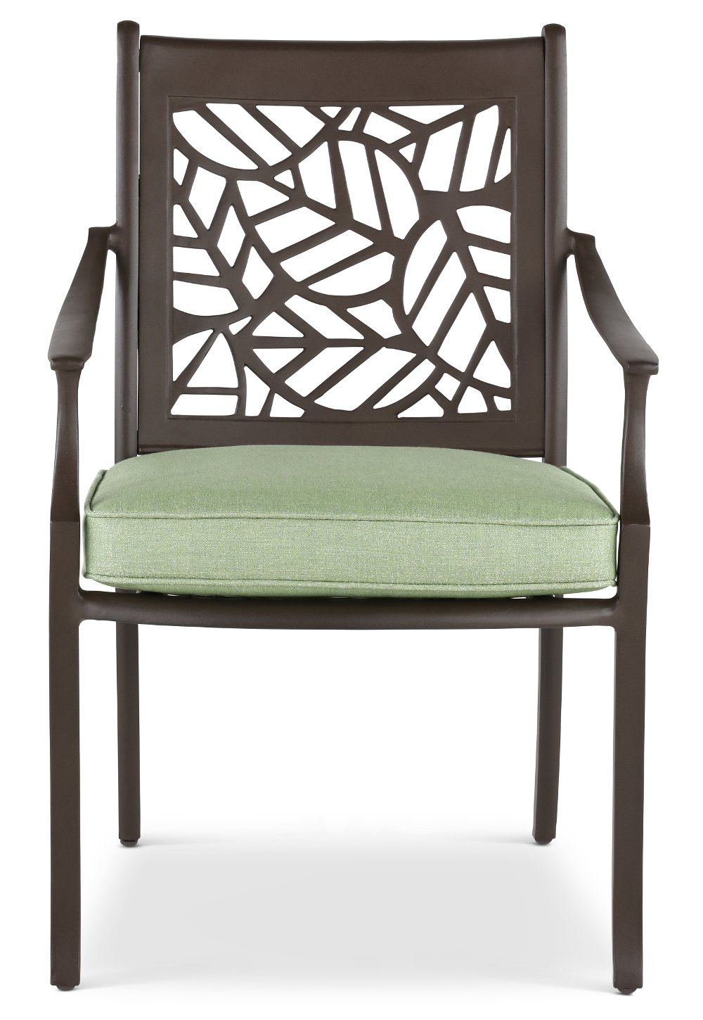 Thurston Gray and Green Patio Dining Chair