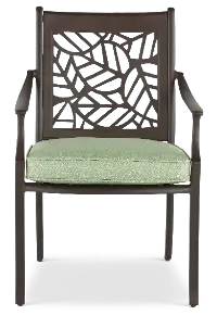 AAM01200P04 Thurston Gray and Green Patio Dining Chair
