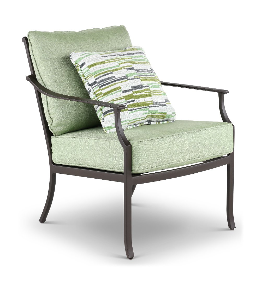 Thurston Gray and Green Patio Club Chair